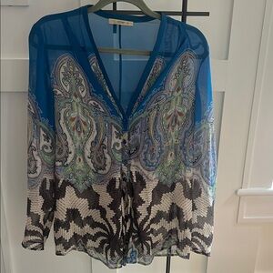 Etro Graphic Silk Top